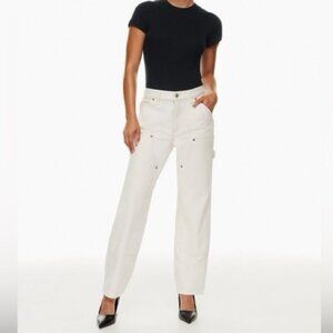Denim Forum Aritzia The Lou Low Rise Carpenter 20L straight leg jeans sz 26